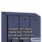 Salsbury Industries 1 Tier Designer Locker, 54"Wx76"Hx18"D, 3 Door, Blue 18-21368BLU - alternate 5